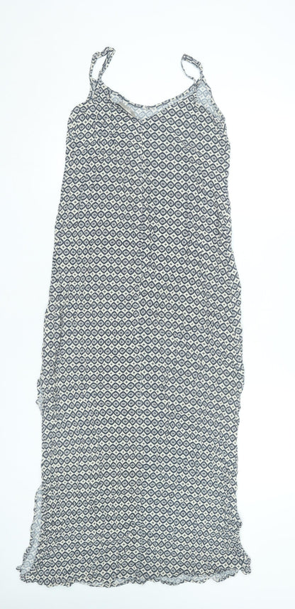 Marks and Spencer Women’s Blue Geometric Maxi Dress Size 10