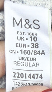 Marks and Spencer Women’s Blue Geometric Maxi Dress Size 10