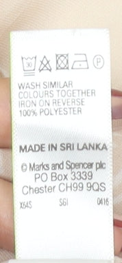 Marks and Spencer Women’s Beige Paisley Wrap Blouse UK 16