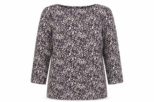Marks and Spencer Womens Purple Floral Cotton Blouse UK 8
