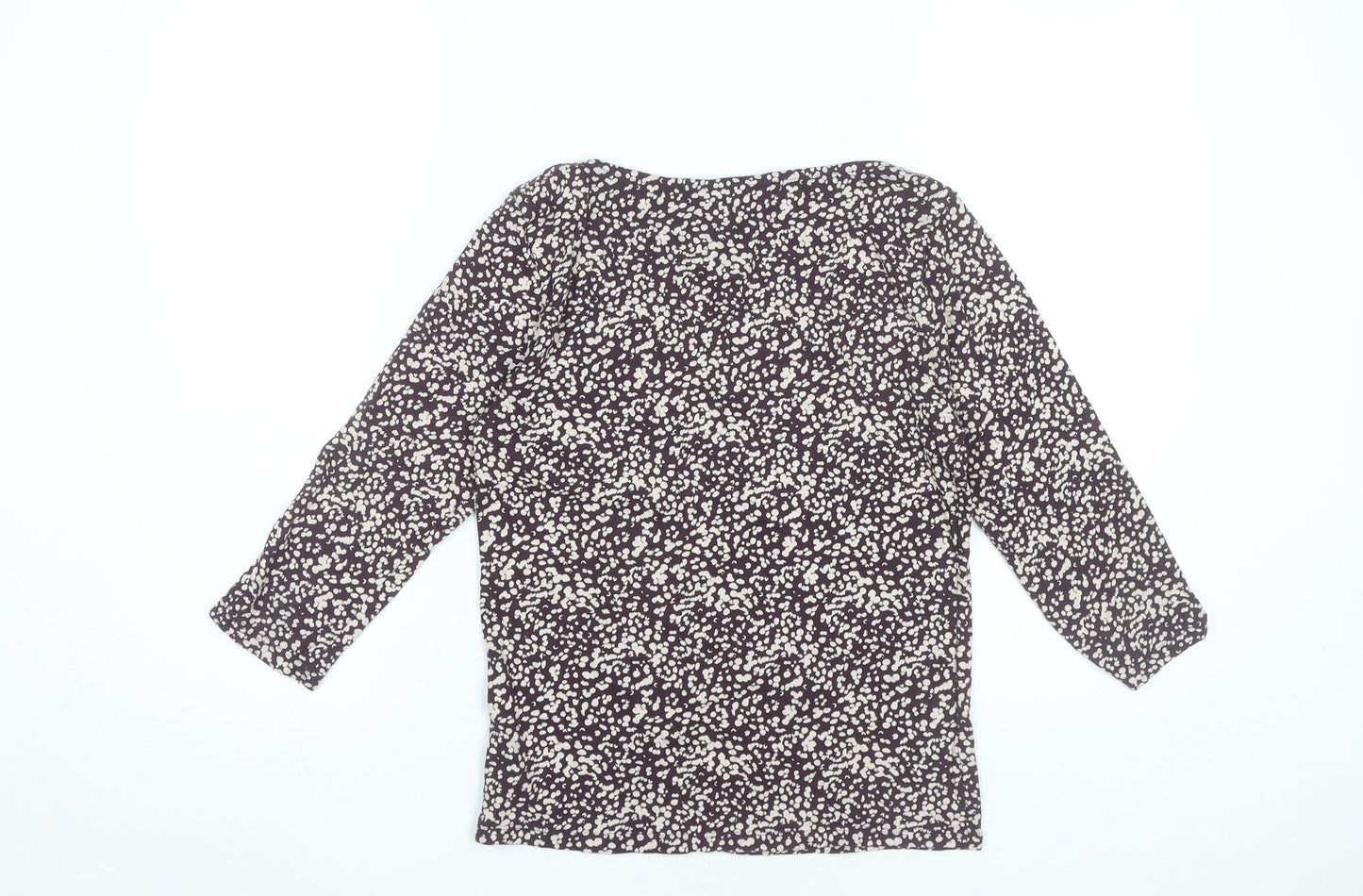 Marks and Spencer Womens Purple Floral Cotton Blouse UK 8