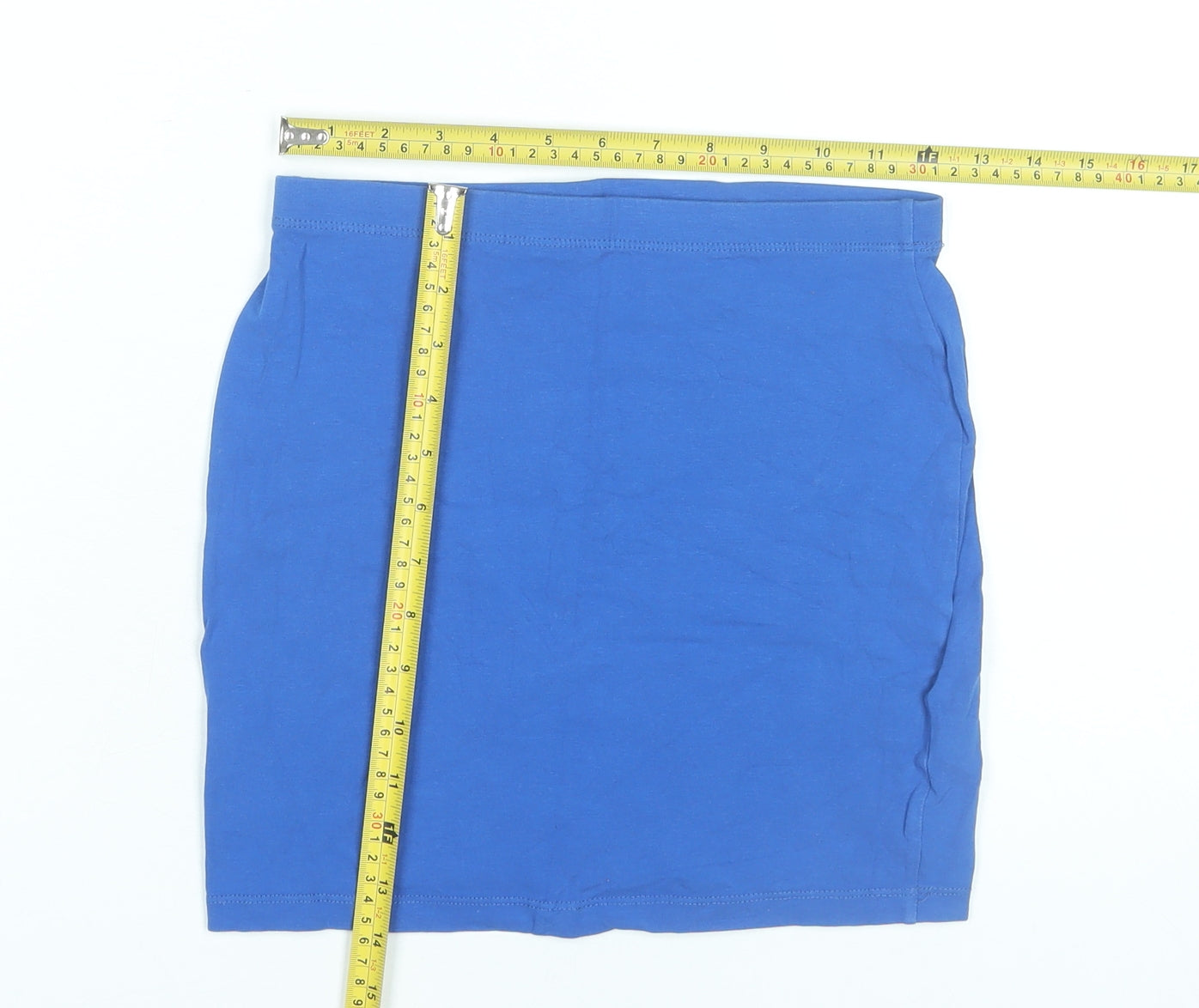 ASOS Women’s Blue Cotton Stretch Pencil Skirt Size 8