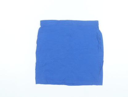 ASOS Women’s Blue Cotton Stretch Pencil Skirt Size 8