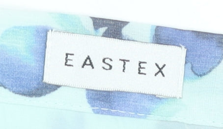 Eastex Women’s Blue Floral A-Line Midi Skirt Size 12 Polyester