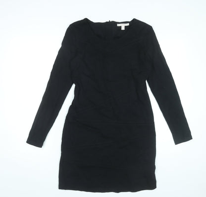 Esprit Women's Black Bodycon Dress M Long Sleeve Knee Length