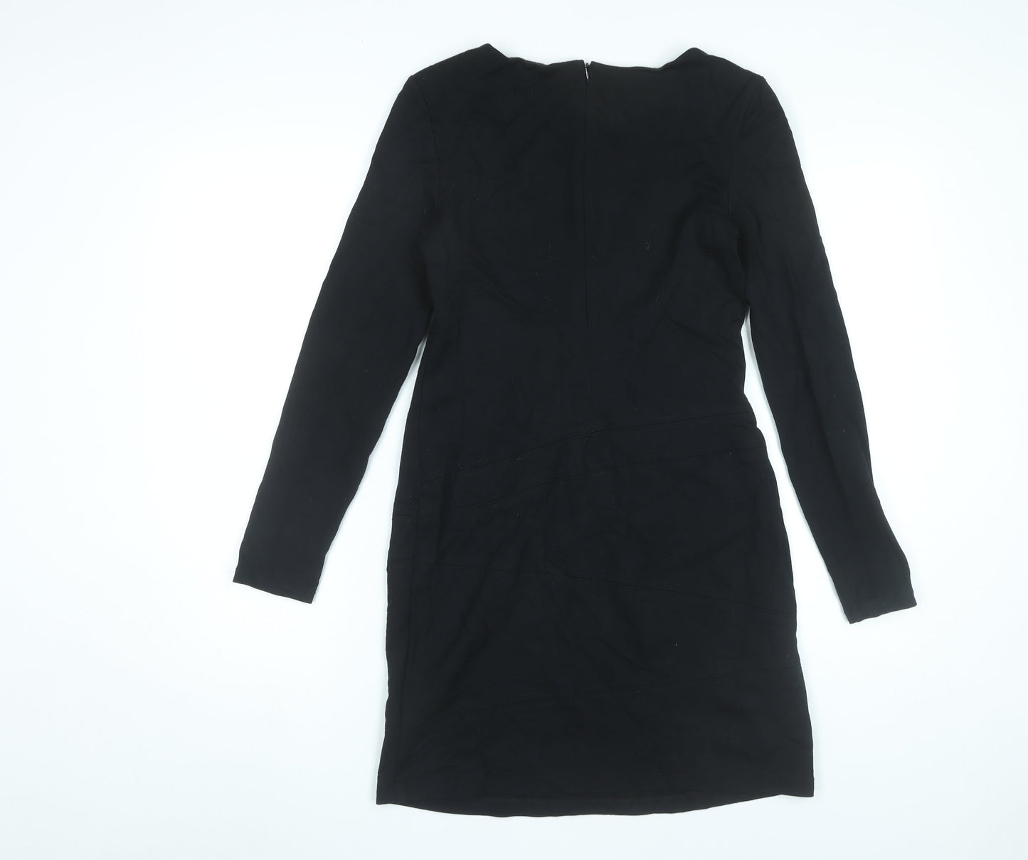 Esprit Women's Black Bodycon Dress M Long Sleeve Knee Length