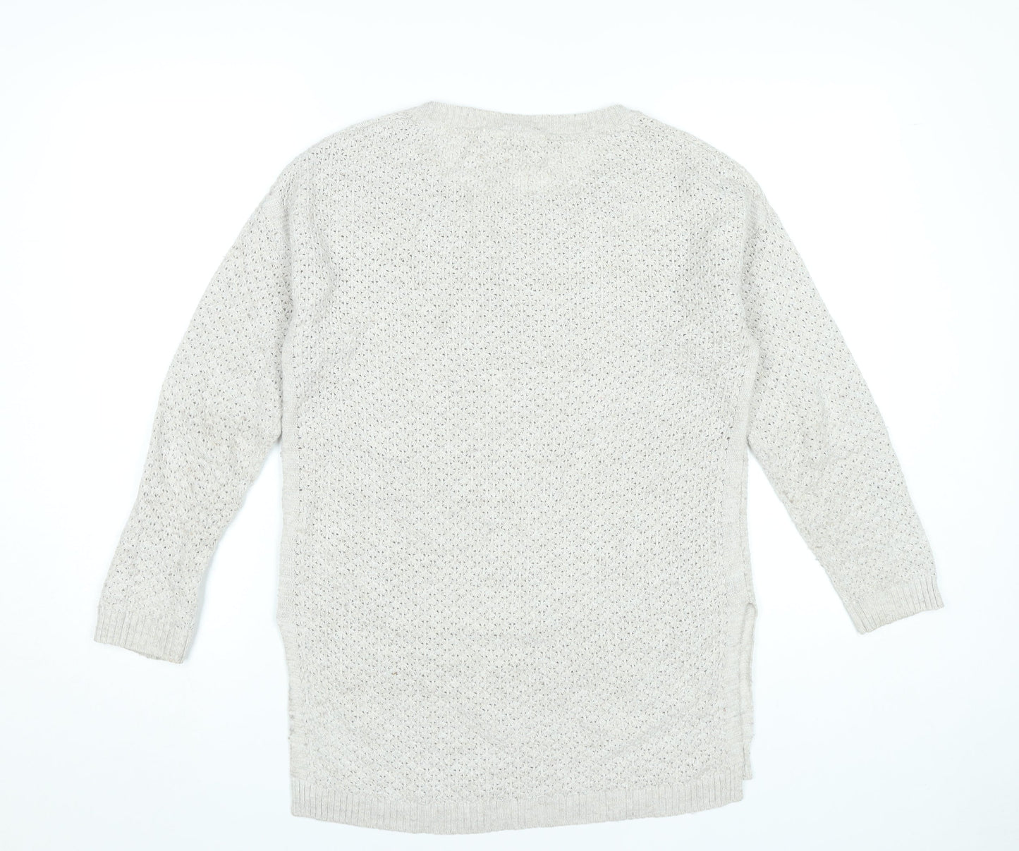 Womens UK Size 12 FatFace Beige Tunic Jumper