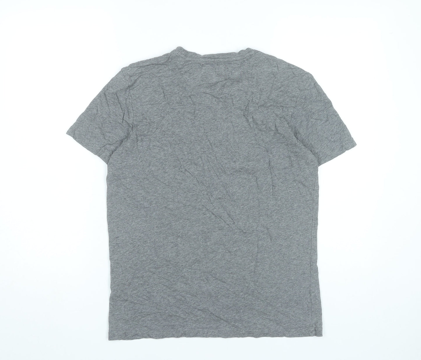 Lyle & Scott Mens Grey Cotton Crew Neck T-Shirt Size M