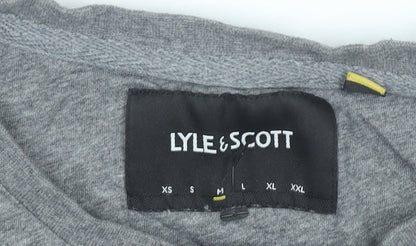 Lyle & Scott Mens Grey Cotton Crew Neck T-Shirt Size M