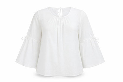 Marks and Spencer Women’s White Size 12 Chiffon Tunic Blouse