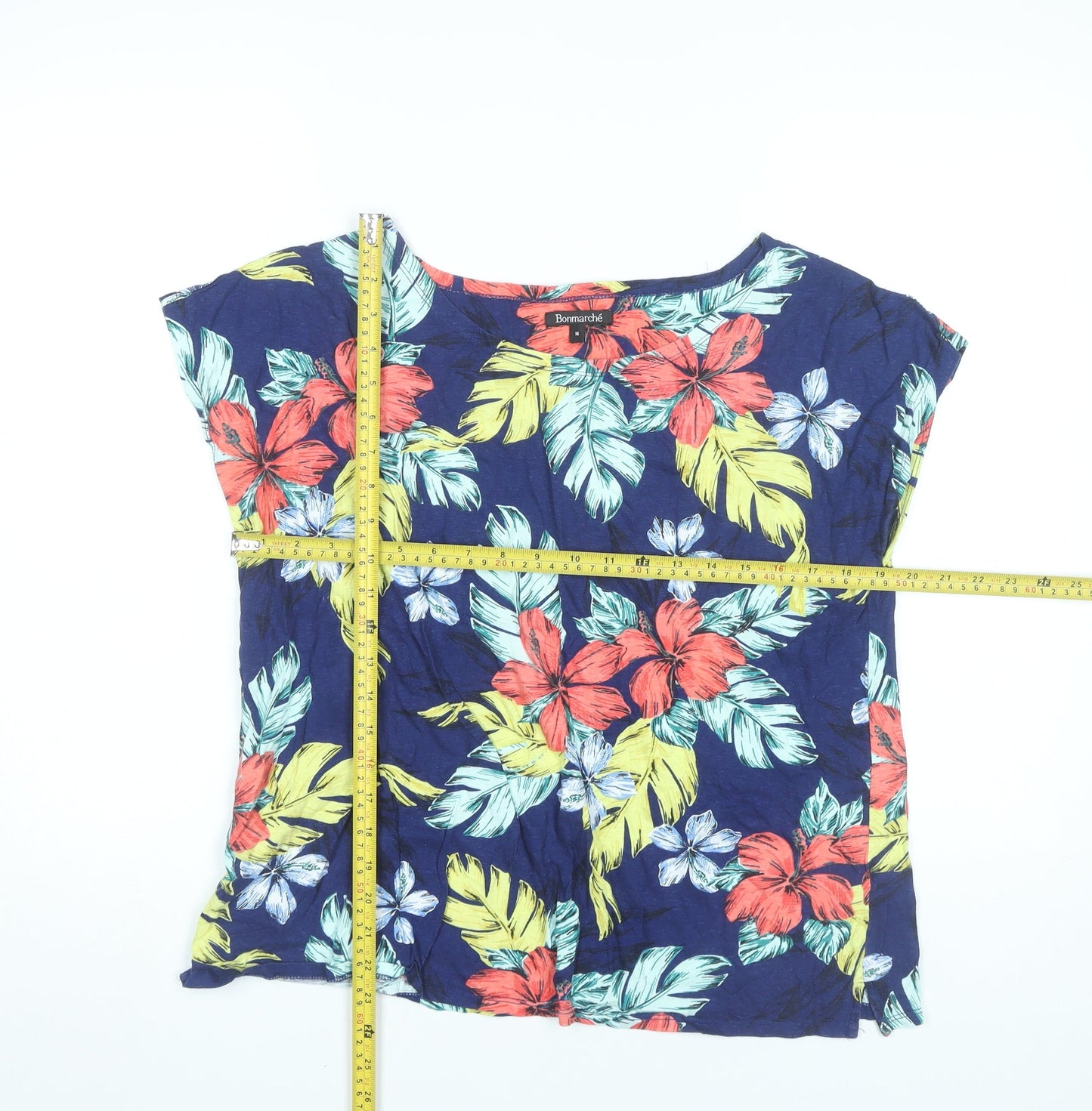 Bonmarché Womens Multicoloured Floral Tunic Blouse Size 16