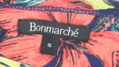 Bonmarché Womens Multicoloured Floral Tunic Blouse Size 16