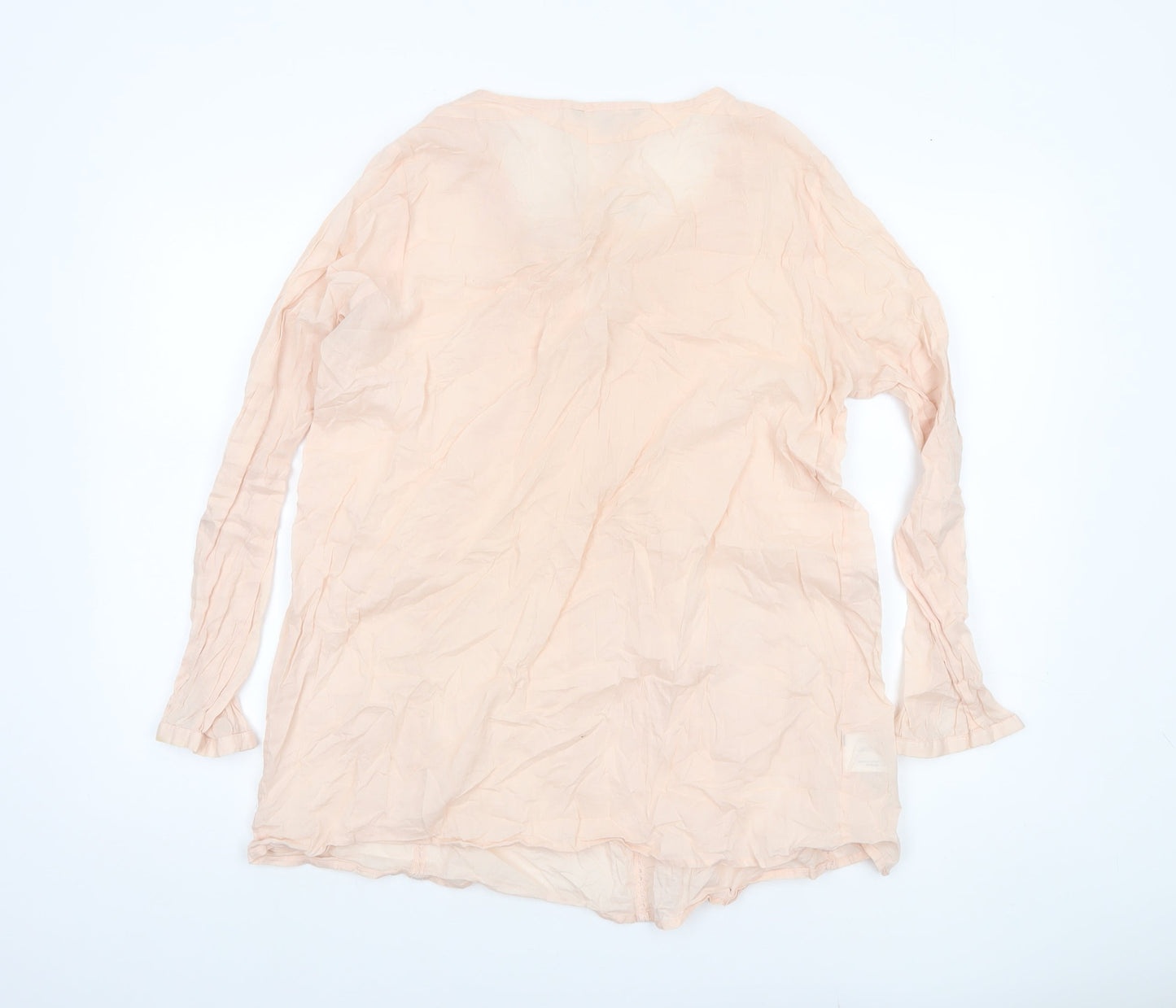 Laura Ashley Women’s Beige Cotton Tunic Blouse Size 14
