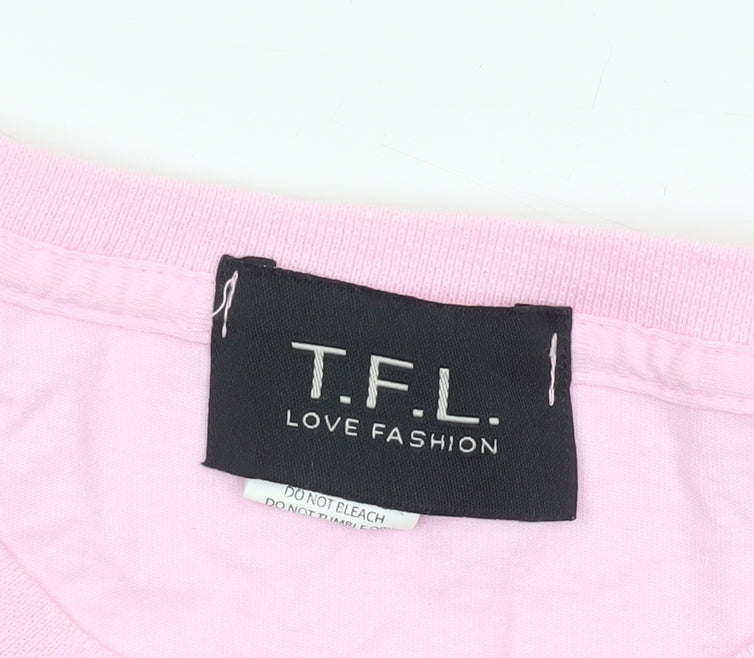 T.F.L Men’s Pink Limited Edition Graphic T-Shirt Size S