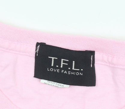 T.F.L Men’s Pink Limited Edition Graphic T-Shirt Size S