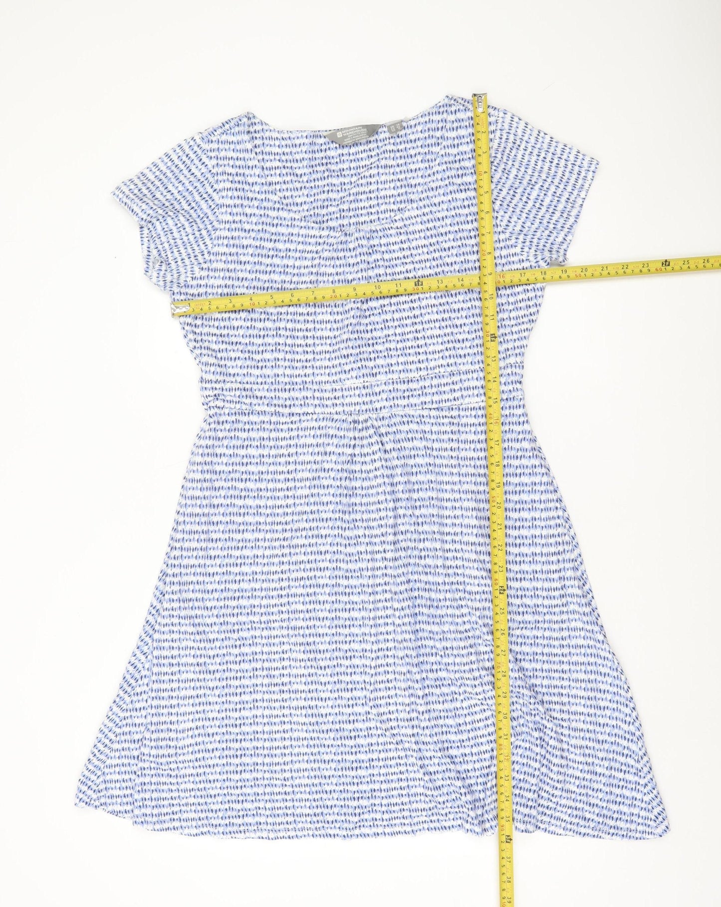 Mountain Warehouse Women’s Blue Fit & Flare Knee Length Dress Size 14