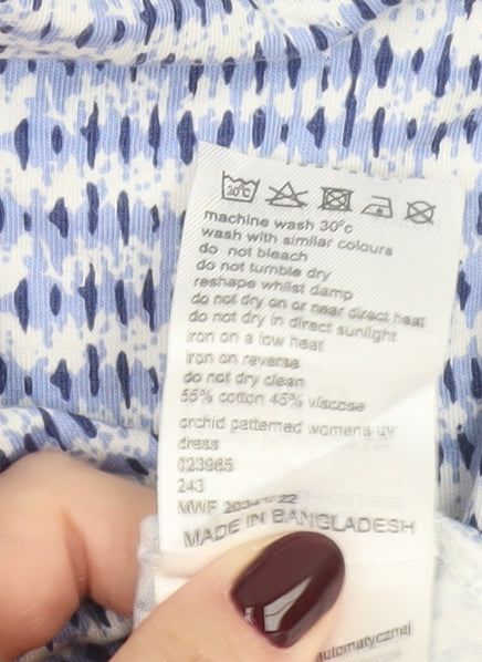 Mountain Warehouse Women’s Blue Fit & Flare Knee Length Dress Size 14