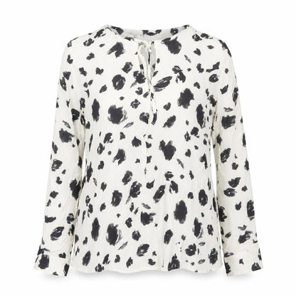 Marks and Spencer Womens Black White Animal Print Blouse Size 10
