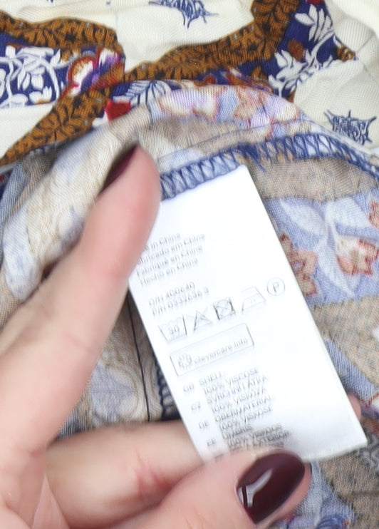 H&M Divided Women’s Multicoloured Size 10 Boho Geometric Shift Dress