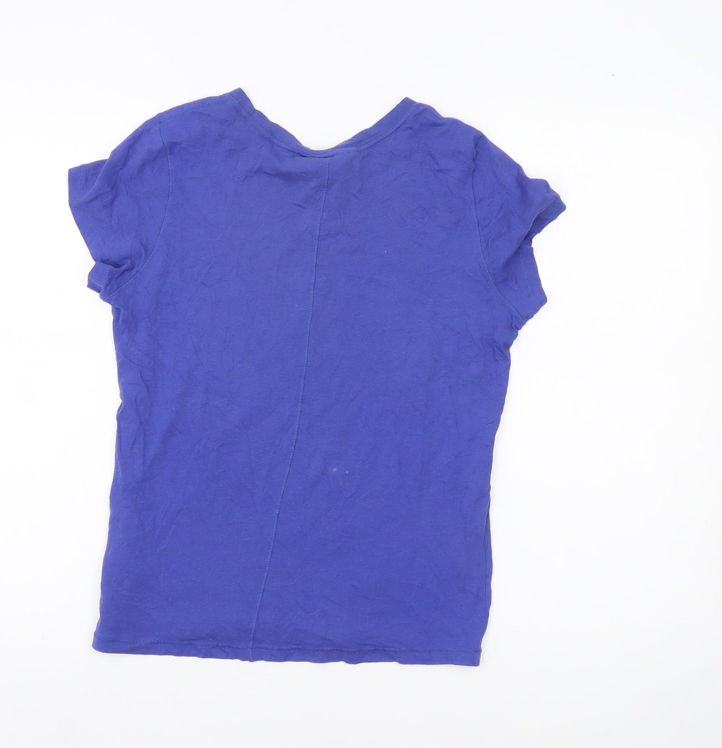 L.O.G.G. Womens Blue Cotton Graphic T-Shirt Size 8