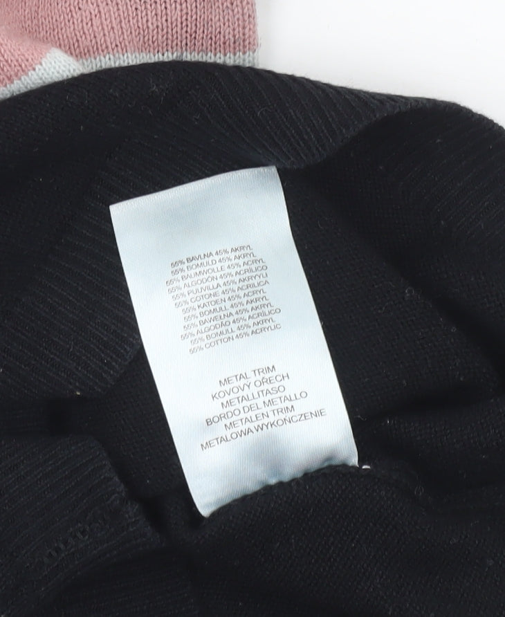 Womens UK Size XS Kickers Black Basic Polo