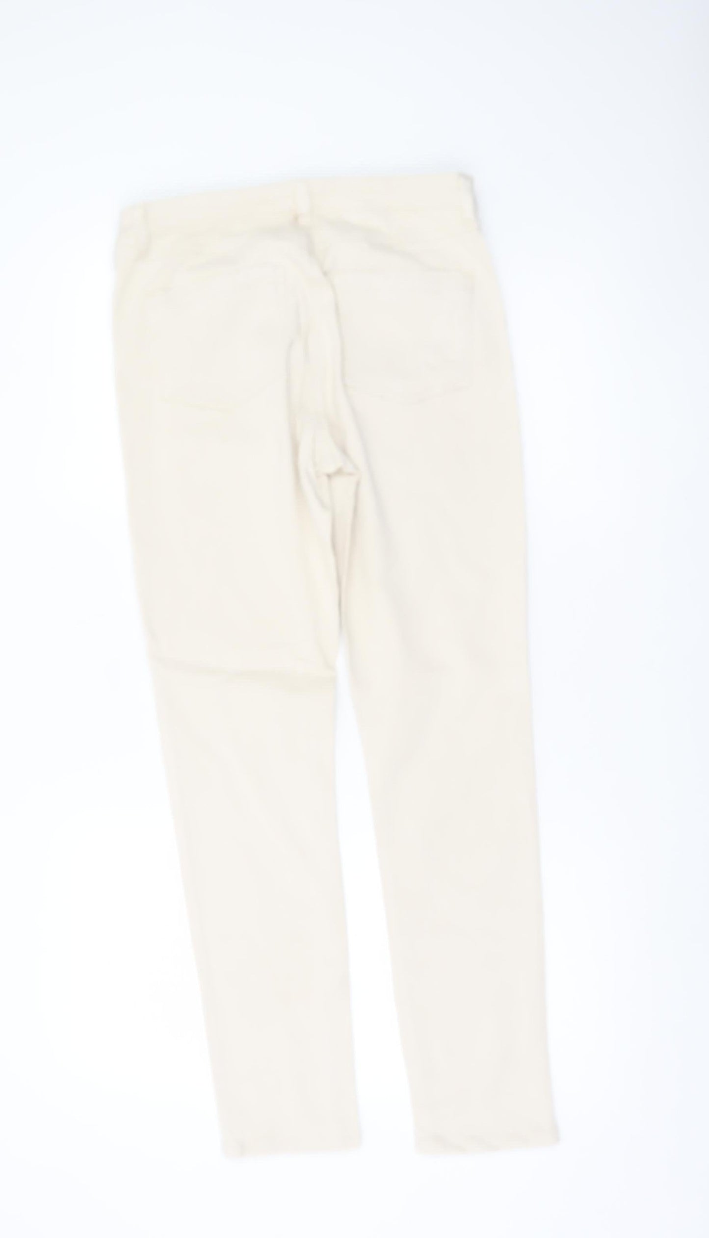 Mint Velvet Women’s Beige Slim Chino Trousers Size 12