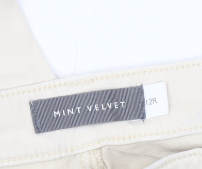 Mint Velvet Women’s Beige Slim Chino Trousers Size 12