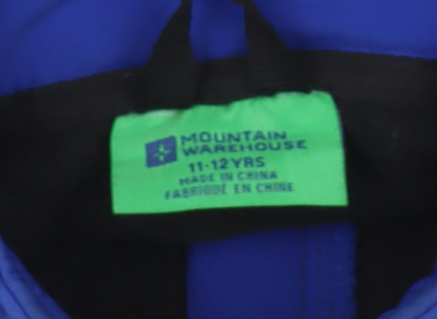 Mountain Warehouse Boys Blue Grey Full Zip Hoodie Jacket 11-12 Years