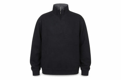 Van Heusen Men’s Black M 1/4 Zip High Neck Sweatshirt