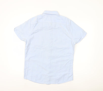 Abercrombie & Fitch Men’s Blue M Button-Down Short Sleeve Shirt