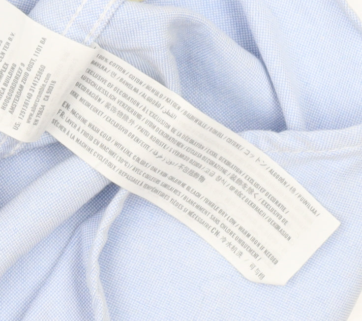 Abercrombie & Fitch Men’s Blue M Button-Down Short Sleeve Shirt
