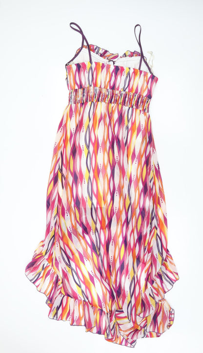 Teeze Me Women’s Multicoloured Size 8 Hi-Low Slip Dress