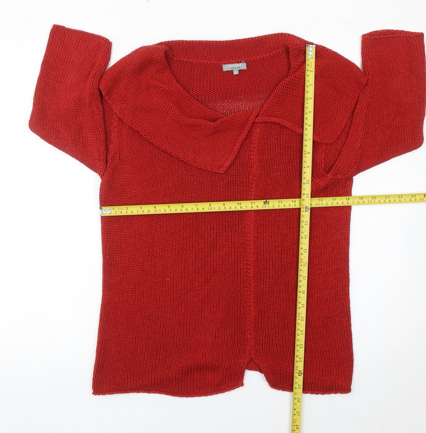Marks and Spencer Women’s Red Cotton Knit Cardigan L