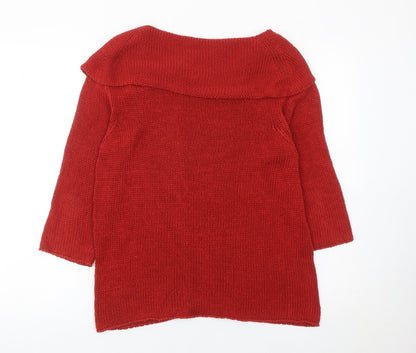 Marks and Spencer Women’s Red Cotton Knit Cardigan L
