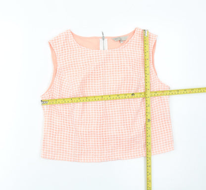 Marks and Spencer Womens Pink Petite Blouse UK 10 Sleeveless