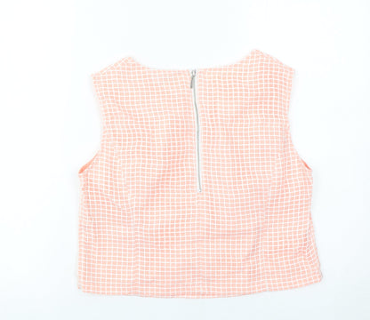 Marks and Spencer Womens Pink Petite Blouse UK 10 Sleeveless