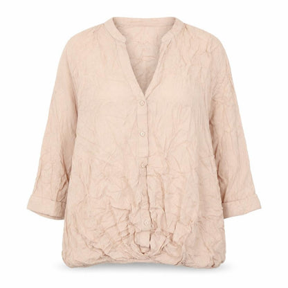 Marks and Spencer Women’s Beige Size 12 Tunic Button-Up Blouse
