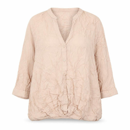 Marks and Spencer Women’s Beige Size 12 Tunic Button-Up Blouse