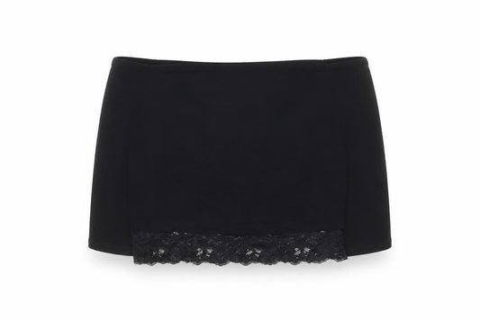 Miss Selfridge Women’s Black Cropped Lace Off Shoulder Top Size 10