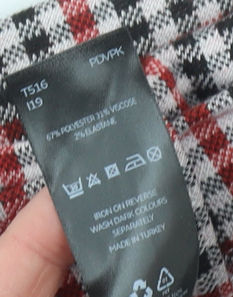 Very Women’s Multicoloured Check A-Line Knee Length Skirt Size 18
