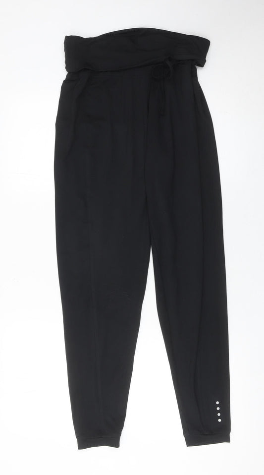 Matalan Women’s Black Jogger Trousers Size S Elastic Waist Activewear