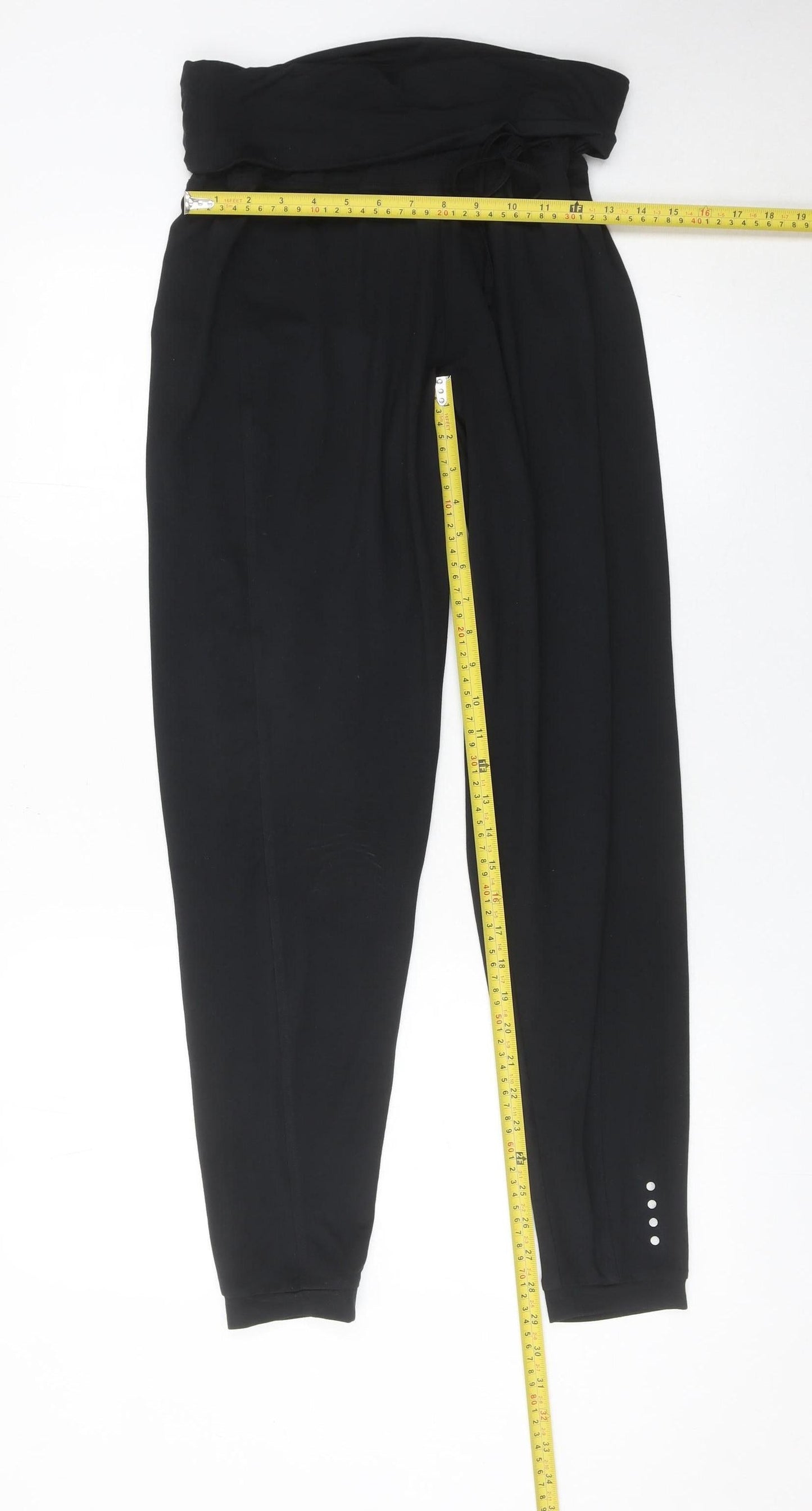 Matalan Women’s Black Jogger Trousers Size S Elastic Waist Activewear
