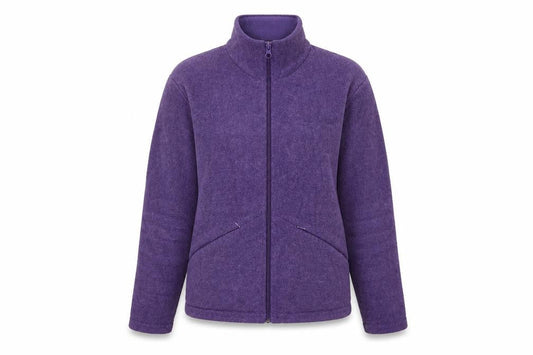 Joie de Vivre Women's Purple Fleece Jacket Size S Zip Casual