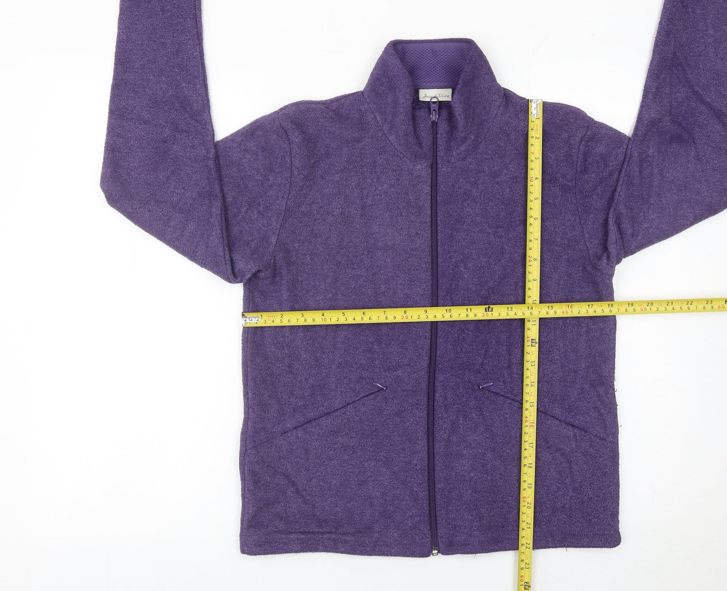 Joie de Vivre Women's Purple Fleece Jacket Size S Zip Casual