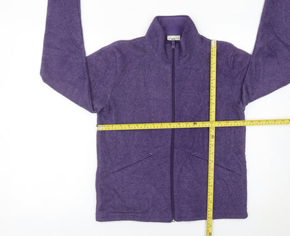 Joie de Vivre Women's Purple Fleece Jacket Size S Zip Casual
