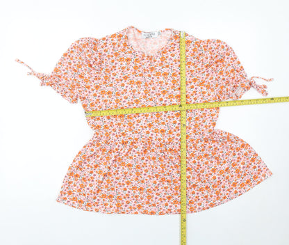 In The Style Womens Floral Tunic Blouse Size 14 Multicoloured
