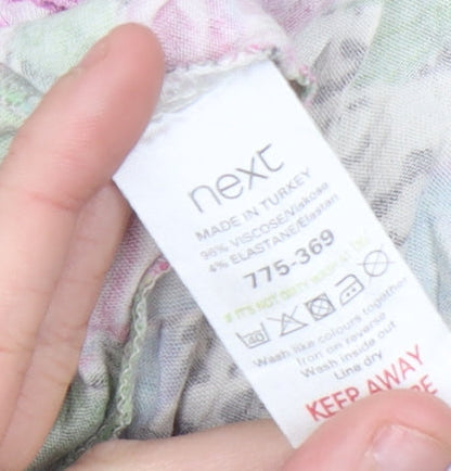 Next Women’s Multicoloured Floral Animal Print Shift Dress Size 12