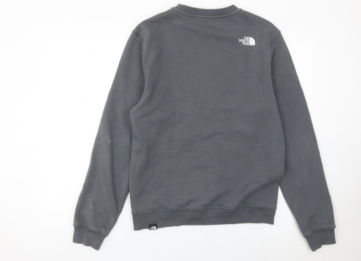 The North Face Men’s Grey Crew Neck Sweatshirt S Pullover Logo