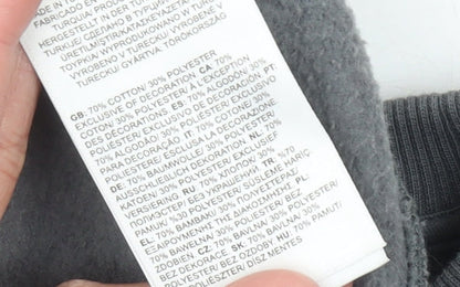 The North Face Men’s Grey Crew Neck Sweatshirt S Pullover Logo