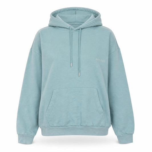 Boohoo Women Green Pullover Hoodie M Regular Fit Cotton Blend
